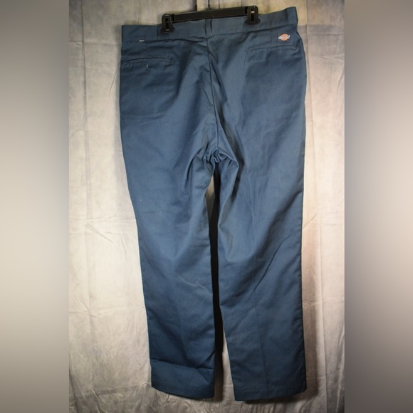 Dickies Fleece Lined Pants Mens 44 X 32 Navy Blue - Picture 3 of 6